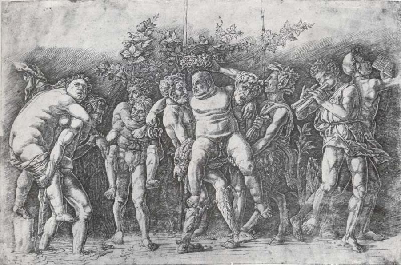 Andrea Mantegna A Bacchanal with Silenus China oil painting art